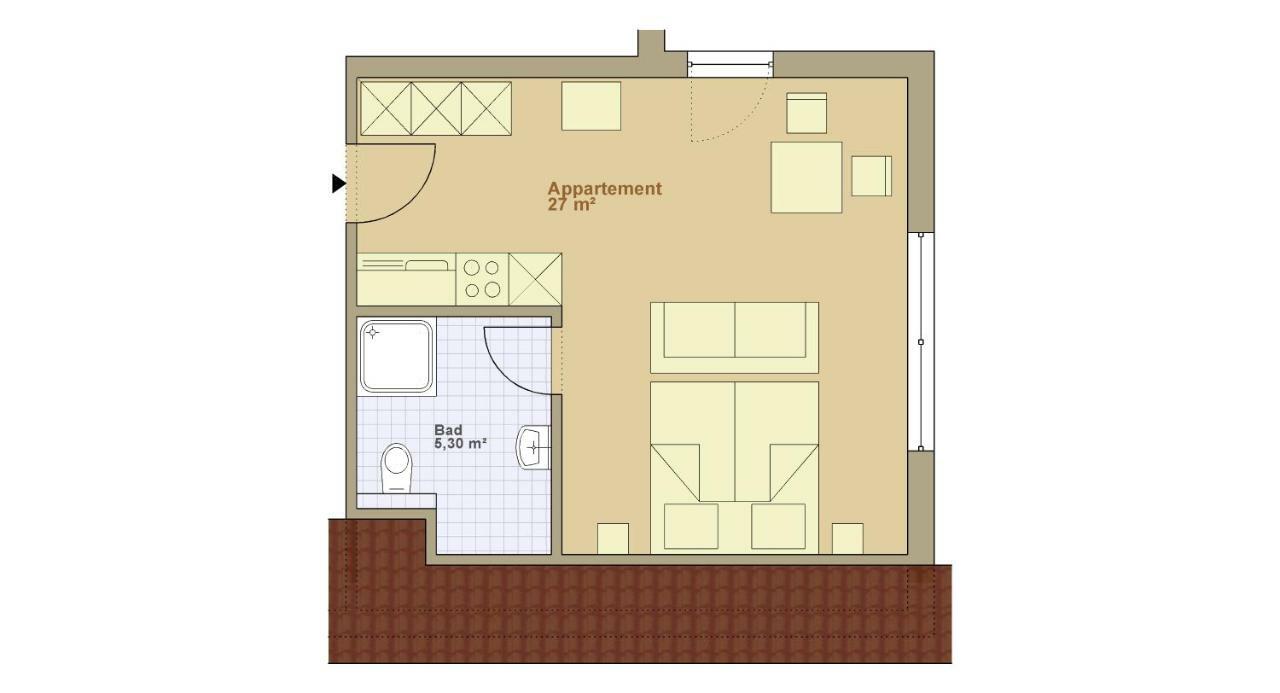 Ferienappartements Bernhart シュターデッケン＝エルスハイム エクステリア 写真
